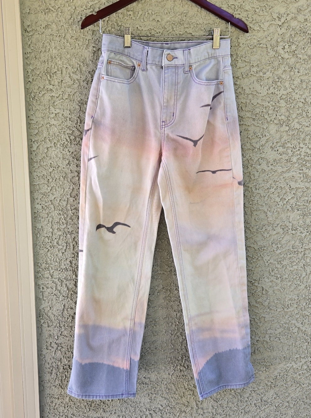 BDG Cowboy Jean Sunset Pastel Ombre Straight-Leg Jeans - Picture 3 of 11